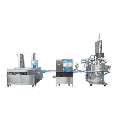 China Volledig automatische P190 Walnoten gevulde Maamoul Mooncake Maken Incrusting Machine Te koop