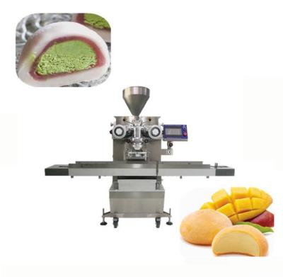 China P180 Automatische Dubbele Mochi-Roomijs het Vullen Machine die Encrusting richten Te koop