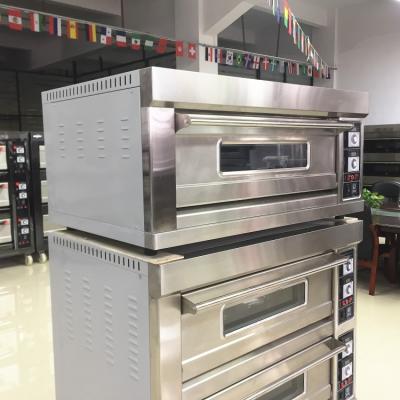 China Één Dek 2 van de de Oven6.6w Elektrische Pizza van het Dienbladen Commerciële Baksel het Broodbakkerij Te koop