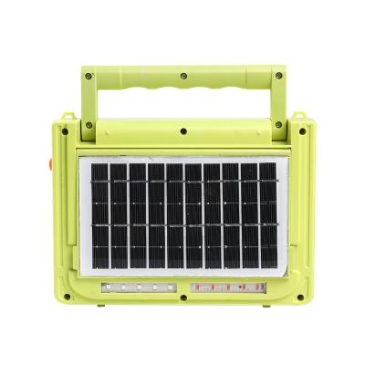 China Household Rechargeable Outdoor Power Cut Out LED Flood Light Strong Magnetic Adsorption Solar Integrated Camping Portable Lamp for sale