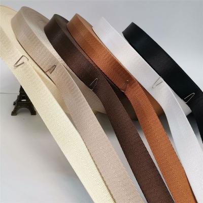 China Custom moq high tenacity low tenacity polyester ribbon webbing webbing jacquard nylon webbing for bag strap for sale