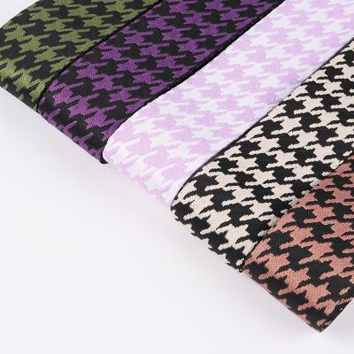 China Millebird lattice jacquard ribbon polyester webbing elastic jacquard shoulder bag custom woven strap for sale