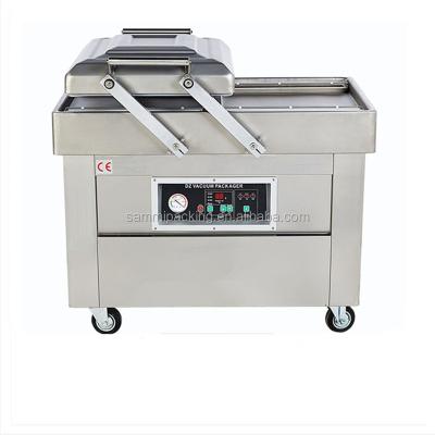 China Multifunction double chamber vacuum packing machine for beef bacon chicken tofu peanut sea food for sale