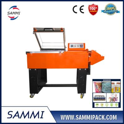 China FM-5540 2 in 1 bottle box shrink wrap packaging machine and heat tunnel shrink wrapping machine for sale