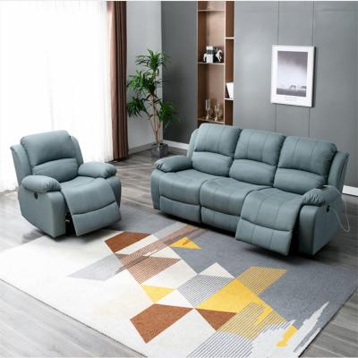 China Home Electric Flip Buttocks Foldable U-Cushion Fabric Furniture Removable Washing Multifunctional Sofa For Three Person Theater for sale