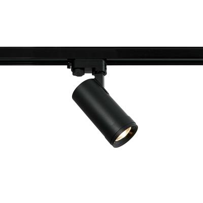 China Modern Surface Mounted Single Black Metal Aluminum Modern Track Light 12W LED Mini Led Spot Track Light Fixture witg zoom lense for sale