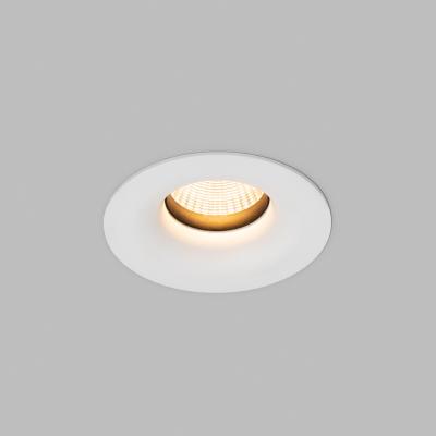 China Add On Nordic Style 8W 10W Black Ring 2021 Low-Glare New Design Anti-Glare Fixed With Curved Bezel Recessed LED Downlight for sale