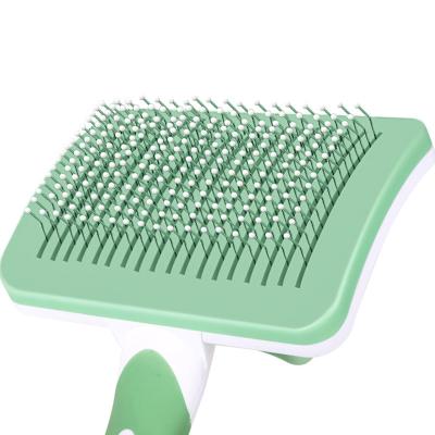 China High Quality Stocked Self Cleaning Button Dog Cat Brush Pet Comb Hair Remove Cat Brush For Shedding for sale