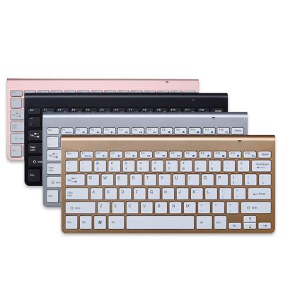 China Support Win IOS Android ultra thin wireless keyboard combination set 2.4G wireless mouse and keyboard for sale