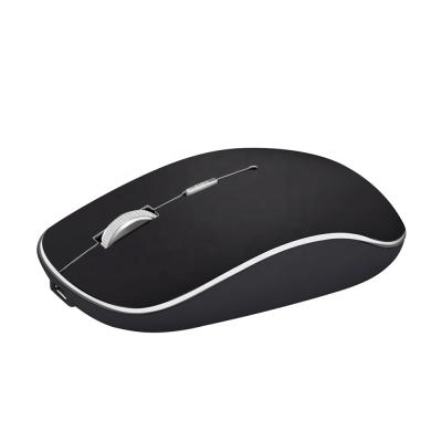 China Matte Optical Ergonomic Rechargeable Silent Dual Mode Wireless Gaming Mouse for sale