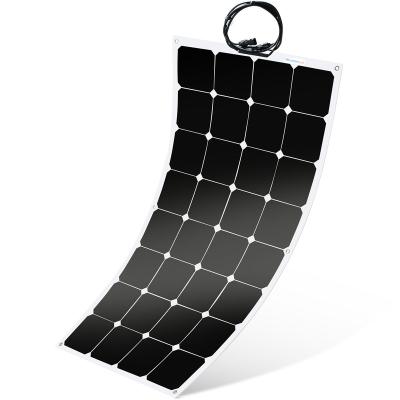 China Portable Solar System Customized Solar Panel 100watt Amorphous Flexible Solar Panels 100w for sale