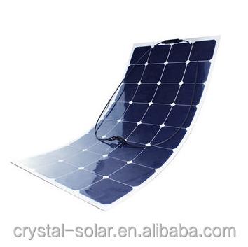 China Solar Home System Commercial Portable Thin Film Monocrystalline Bending Flexible Solar Panel for sale