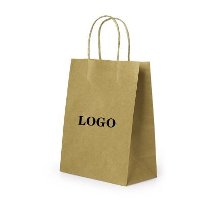 China Recycled Materials Kraft Paper Shopping Bag Tote Bag Clothing Gift Packaging for sale