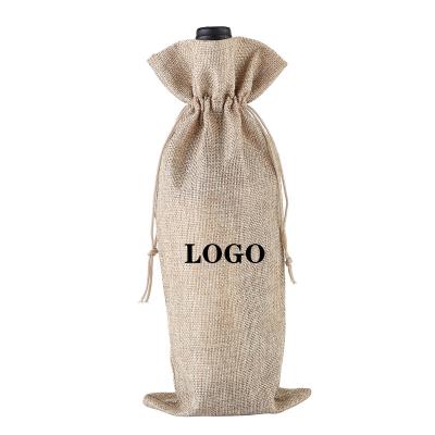 China Recyclable Customized Red Wine Bag Wine Bottle Bag Tote Canvas Bag for sale