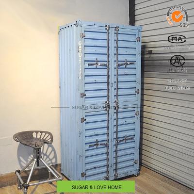 China Industrial Shipping Container Furniture Book Cabinet with 4 Doors for sale