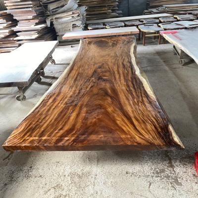 China Solid wood equator walnut slab length is 546cm width is 172-137-170cm thickness is 12.5cm for sale