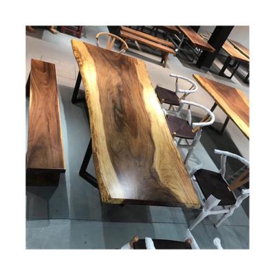 China Adjustable South American Walnut Slabs Dining Table Top Walnut Slab Raw Lumber (Size) for sale