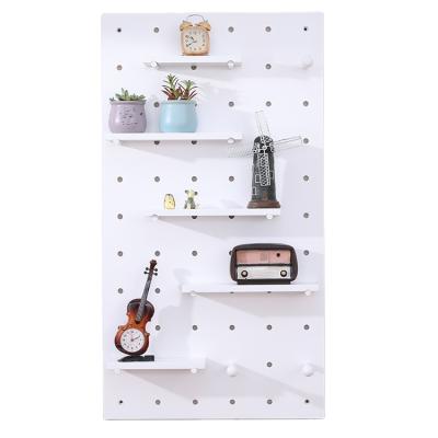 China Adjustable (Height) A Floating Wooden Rack In The Corner Of The Bedroom Wholesale Living Room White Floating Shelf for sale