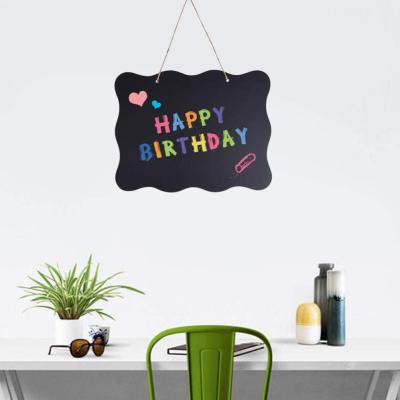 China Cheap And Useful Wall Mounted Chalkboard Sign, Wooden Chalkboard Hanging Chalkboard Sign For Home Wedding Party for sale