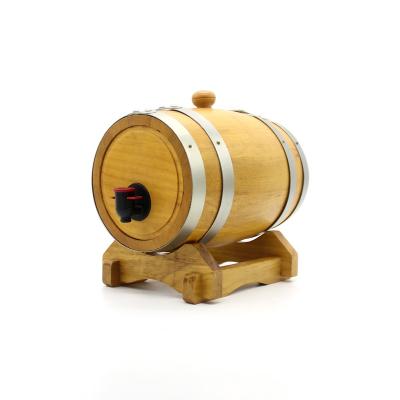 China High Quality 0.75L Oak Wood Wine Barrels For Wine Wooden Wine Barrel With Faucet for sale