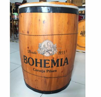 China Sustainable Factory Customized High Quality Natural Wooden Ice Cooler Barrel for sale