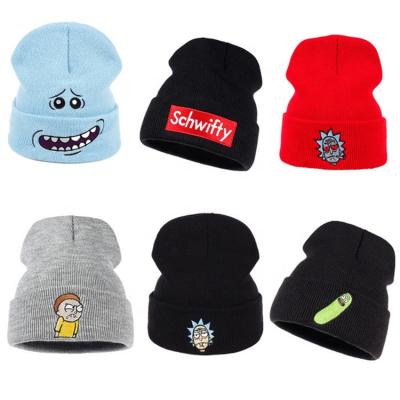 China breathable & Wholesale Custom American Hat Acrylic Skullcap Waterproof Logo Beanie Winter Knitted Hats Knitted for sale