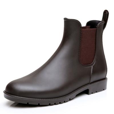 China CUSHIONING Custom Color Ladies Waterproof Women's Ankle Rain Boots Chelsea Rain Boots for sale