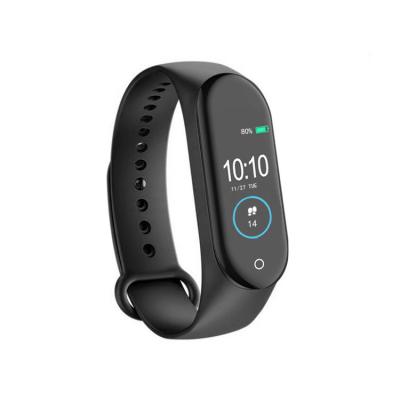 China Blood Pressure Heart Rate Monitor Promotion Gift M4 Smart Band Fitness Bracelet Heart Rate Monitor BP Wristband for sale