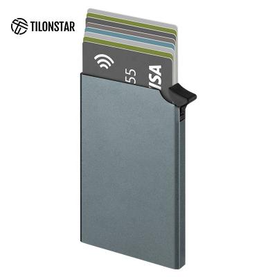 China RFID Blocking Protect Aluminum Card Holder Rfid Blocking Wallet Rfid Blocking Wallet Card Holder Wallet Metal for sale