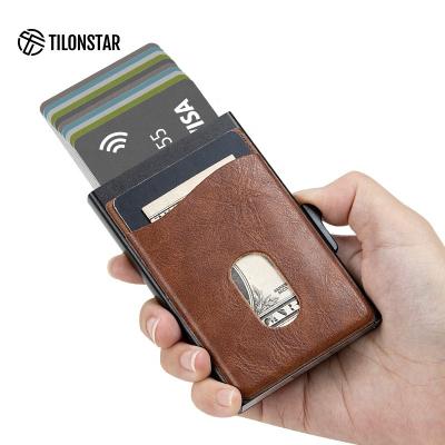 China outdoor map & Best Selling Money Pocket In Europe Rfid Smart Wallets For Men Pop Up Wallet Aluminum Credit Card Holder for sale