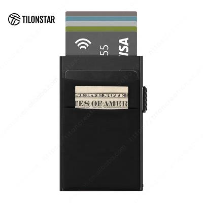 China outdoor map & TILONSTAR Pocket Mini Pop Up Wallets Money Metal Card Case Rfid Card Holder Pop Up Wallet for sale