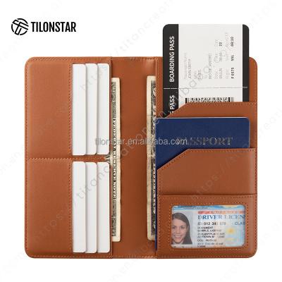 China Slim Travel RFID High Quality and Compact Custom Passport Covers Holders Scare Wallet Leather Passport Leather Holders for sale