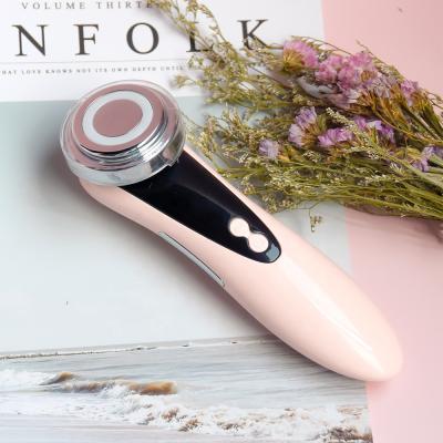 China Beauty Shrinking Red Ultrasonic Clean Device Skin Care Device RF Light Therapy Pore Personal Care Facial Massage for sale