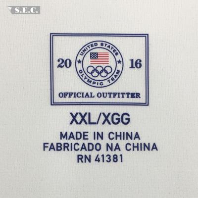 China Cambodia Viable Shipped Branded Advanced Heat Printed Transfer Label For Bag Silicone Label for sale