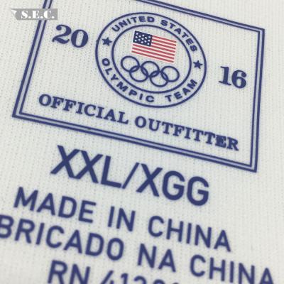 China Cambodia Factory Fashion Hot Sale Heat Embedded Viable Printing Transfer Label For Bag for sale