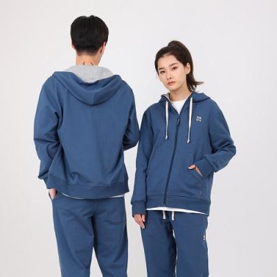 China Breathable Casual Unisex French Terry Hoodie Cotton Long Sleeve Zipper-Tops Pants Sportswear Men Tracksuit OEM for sale