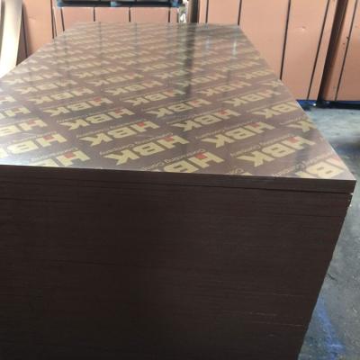 China Building Construction Poplar And Eucalyptus Core Mixed Film Faced Marine Plywood For Construction for sale