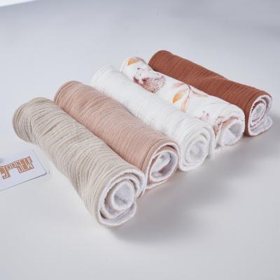 China Custom Washable Your Design Quality Material 100% Cotton Muslin Digital Printed Organic Babies Burp Cloth for sale