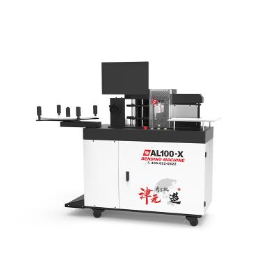 China Manufacturing Plant Jinyuan AL100 CNC shop logo bending neon sign edge bender aluminum channel letter bending machine for sale