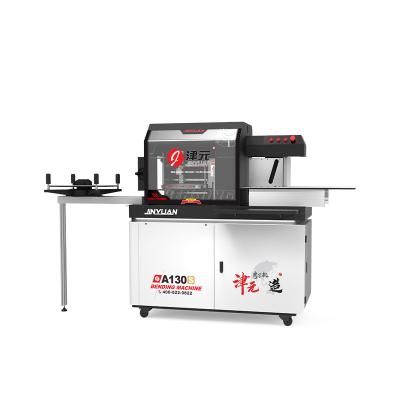 China Manufacturing Plant Jinyuan A130S Automatic Panel Dual-axis Metal Channel Letter Angle Bender for sale