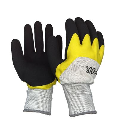 China Wholesale Foaming Soft Lightweight Latex Coated Safety Gloves For Mechanical Work for sale