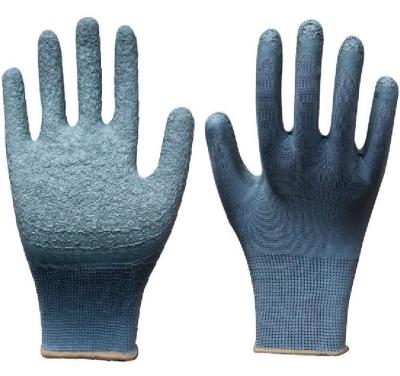 China Best Price Dipping Hand Green Nylon Latex Coated Slip Wear Resistant Work Gloves For Handling Protection for sale