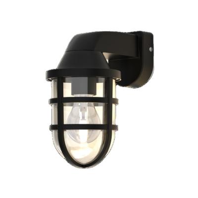 China Garden E27 Led Retro Vintage Style Bulb Outdoor Wall Mount Light European Industrial Black Sconce Outdoor Wall Lamp for sale