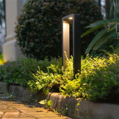 China 220V 5w 60 80cm Residential Custom Modern Square Slim Outdoor Hotel Backyard Landscape Post Aluminum Garden Home Lamp Led Bollard Lights for sale