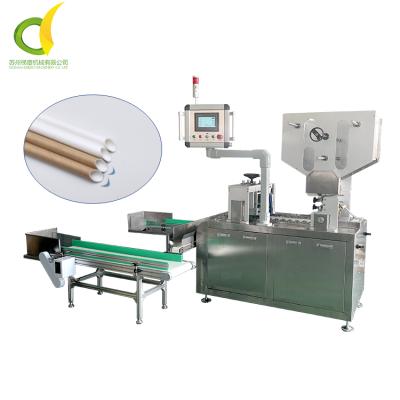 China Paper Beveled Paper Straw Machine Straw Bevel Cutting Machine Straw Oblique for sale