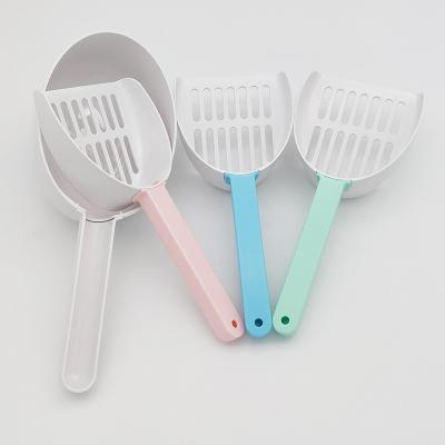 China New Design ABS Foldable Non-Stick Foldable Cat Litter Scoop Deep Shovel Stocked Poops for Pet Grooming Tools for sale