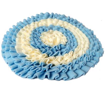 China Travel Dog Sniffle Puzzle Pad Pet Feeding Training Sniffing Mat Target Stress Release Playing Mat For Pet for sale