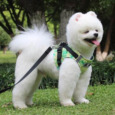 China Reflective Pet Chest Strap With Straps Reflective Breathable Pet Supplies Invest Cat Dog Leash Breathable Strap Dog Harness Vest for sale