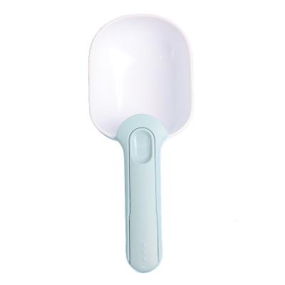 China 2022 Viable New Design Pet Food Scoop Bag Clip Feeder Scoop Feeder Spoon Pet Food Scoop With Sealing Clip for sale