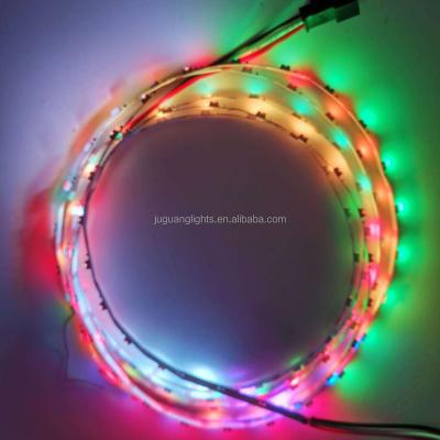 China LANDSCAPE Narrow PCB RGB 5mm side 5v led strip light, 5050 full color led strip flexible led strip bar for sale